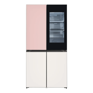 [LG전자] 오브제컬렉션 4도어 노크온 냉장고 핑크 613L M622GPB352